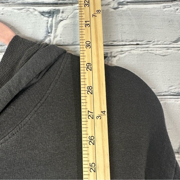 ZADIG & VOLTAIRE Mens Charcoal Gray Zip-Up Cotton-Modal Hoodie Sweatshirt XL - Picture 10 of 12